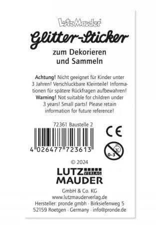 Baustelle Glitter Sticker von Lutz Mauder